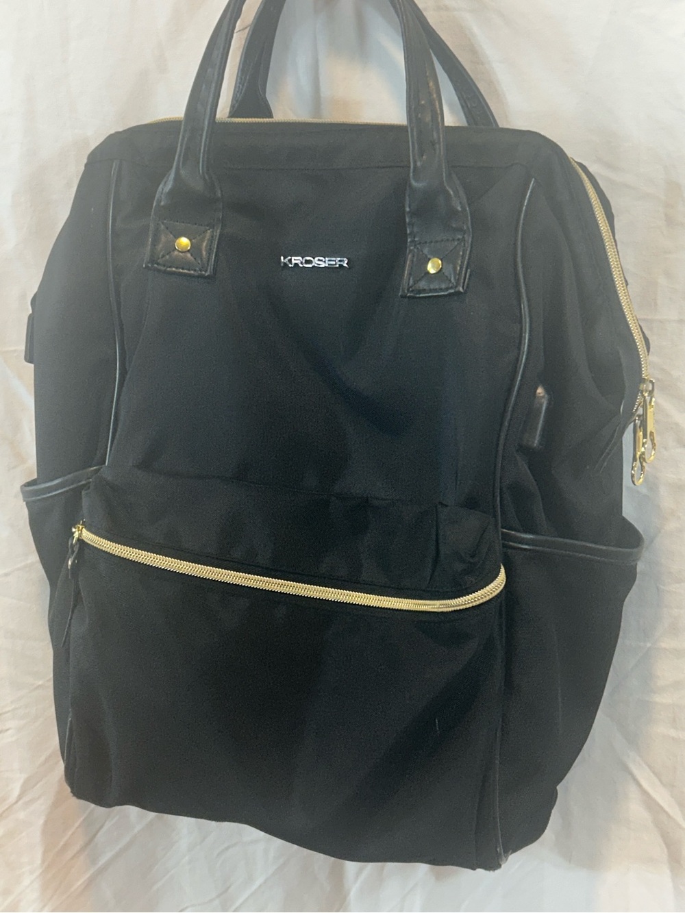 KROSER Black Women's Backpack – Sleek Everyday Carry - Picture 3 of 12